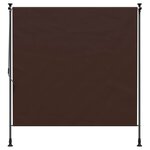 vidaXL Store Roulant Extérieur Marron 200 x 270 cm