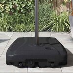 vidaXL Porte-parasol d'extérieur Noir