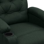 vidaXL Fauteuil Vert foncé Tissu