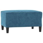 vidaXL Ensemble de canapés 4 Pièces bleu velours