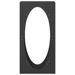 vidaXL Portant de bois chauffage noir 50x23x100 cm