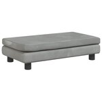 vidaXL Canapé avec repose-pied pour enfants gris clair 100x50x30 cm