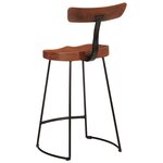 vidaXL Tabourets de bar lot de 2 49x43x88 cm bois de manguier massif