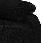 vidaXL Fauteuil Noir Tissu