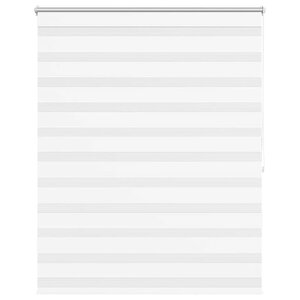 vidaXL Store vénitien Zebra 120 9 x 175 cm  largeur du tissu 116 7 cm  blanc