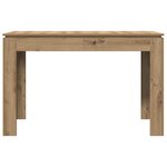 vidaXL Table à manger chêne artisanal 120x60x76 cm bois d'ingénierie