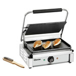 Grill panini professionnel - 335 x 220 mm - bartscher -  - acier inoxydable 410x400x200mm