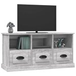 vidaXL Meuble TV sonoma gris 100x35x50 cm bois d'ingénierie