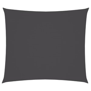 vidaXL Voile de parasol tissu oxford rectangulaire 2x2 5 m anthracite
