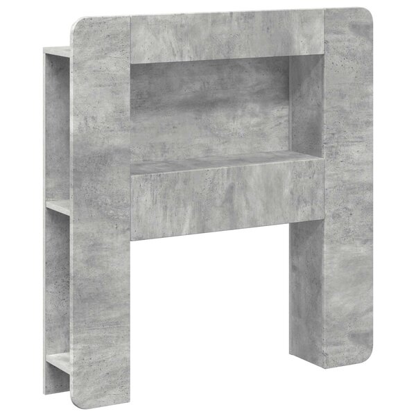vidaXL Cabinet de Tête de Lit Gris béton Bois d’ingénierie