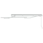 vidaXL Cadre de auvent Blanc 2.5 x 2 m Métal
