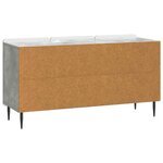 vidaXL Meuble TV 99 x 34 5 x 52 cm Gris béton Bois d'ingénierie