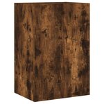 vidaXL Meuble TV mural chêne fumé 40 5x30x60 cm bois d'ingénierie