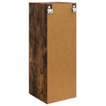 vidaXL Armoire Murale 33 x 34 5 x 90 cm Bois d'ingénierie Chêne fumé