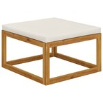 vidaXL Salon de jardin 6 Pièces avec coussins Bois d'acacia solide