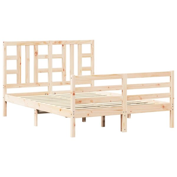 vidaXL Cadre de lit sans matelas bois de pin massif
