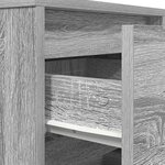 VidaXL Table de chevet avec lumières LED sonoma gris 38x34x50 cm