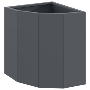 vidaXL Jardinière d'Angle Anthracite 30 x 30 x 35 cm Acier