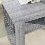 vidaXL Table basse Gris Sonoma 92 x 49 5 x 45 cm Bois d'ingénierie