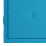 vidaXL Chaises de jardin lot de 8 avec coussins bleu Bois teck massif
