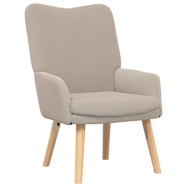 vidaXL fauteuil Gris clair 63 x 67 x 94 cm