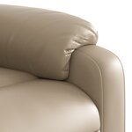 vidaXL Fauteuil inclinable Cappuccino Similicuir