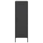 vidaXL Buffet haut noir 36x39x113 cm acier