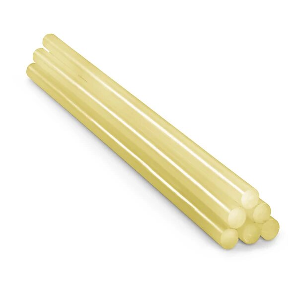 Colle thermofusible jaune en bâtonnets, pour emballage