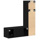 vidaXL Ensemble meuble TV 3 Pièces Chêne noir 130.5 x 30 x 140 cm
