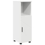 vidaXL Ensemble de mobilier de salle de bain avec tiroir 4 Pièces Blanc