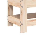 vidaXL Repose-pied de jardin 62x30x32 cm bois de pin massif