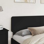vidaXL Tête de lit Chêne noir 200 cm Bois d'ingénierie