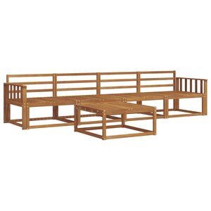 vidaXL Ensemble de canapés d'extérieur 5 Pièces Naturel