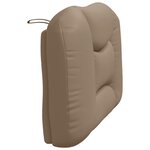 vidaXL Coussin de tête de lit cappuccino 90 cm similicuir