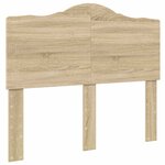 vidaXL Lit de Rangement Chêne Sonoma 120 x 190 cm Bois d'ingénierie