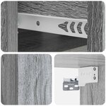 vidaXL Cabinet de chevet mural 2 Pièces Sonoma gris 49 x 34 5 x 20 cm