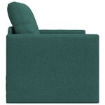 vidaXL Canapé-lit avec coussin Vert foncé 74 x 77 x 81 cm tissu