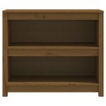 vidaXL Bibliothèque Marron miel 80x35x68 cm Bois de pin massif