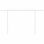 vidaXL Auvent manuel rétractable avec LED 4 5x3 5 m Orange et marron