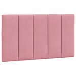 vidaXL Cadre de lit avec lumières LED rose 80x200 cm velours