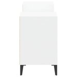 vidaXL Meuble TV Blanc 160x35x55 cm Bois d'ingénierie
