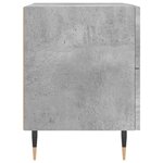 vidaXL Tables de chevet 2Pièces gris béton 40x35x47 5cm bois d’ingénierie