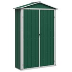 vidaXL Abri de jardin Vert 116x45x175 cm Acier galvanisé