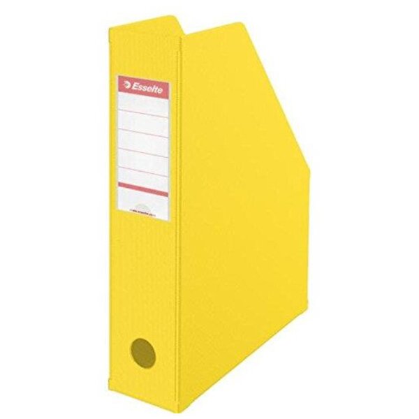 Boîte à pan coupé Porte-revues PVC dos 7 cm Livré à plat Jaune ESSELTE