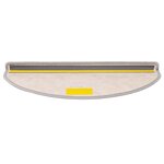 vidaXL Tapis d'escalier autocollants aspect sisal 15 Pièces 65x21x4 cm
