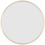 vidaXL Miroir mural Doré Ø 50 cm Rond