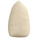 vidaXL Coussin de Dos Crème 140 x 24 x 50 cm tissu