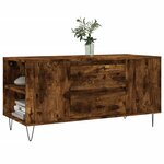 vidaXL Table basse chêne fumé 102x44 5x50 cm bois d'ingénierie