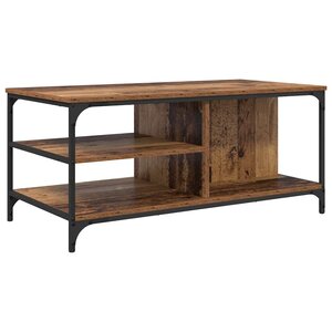 vidaXL Table basse Bois Ancien 100 x 50 x 45 cm Bois d'ingénierie