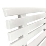 vidaXL Banc de jardin 145 5 cm Plastique Blanc